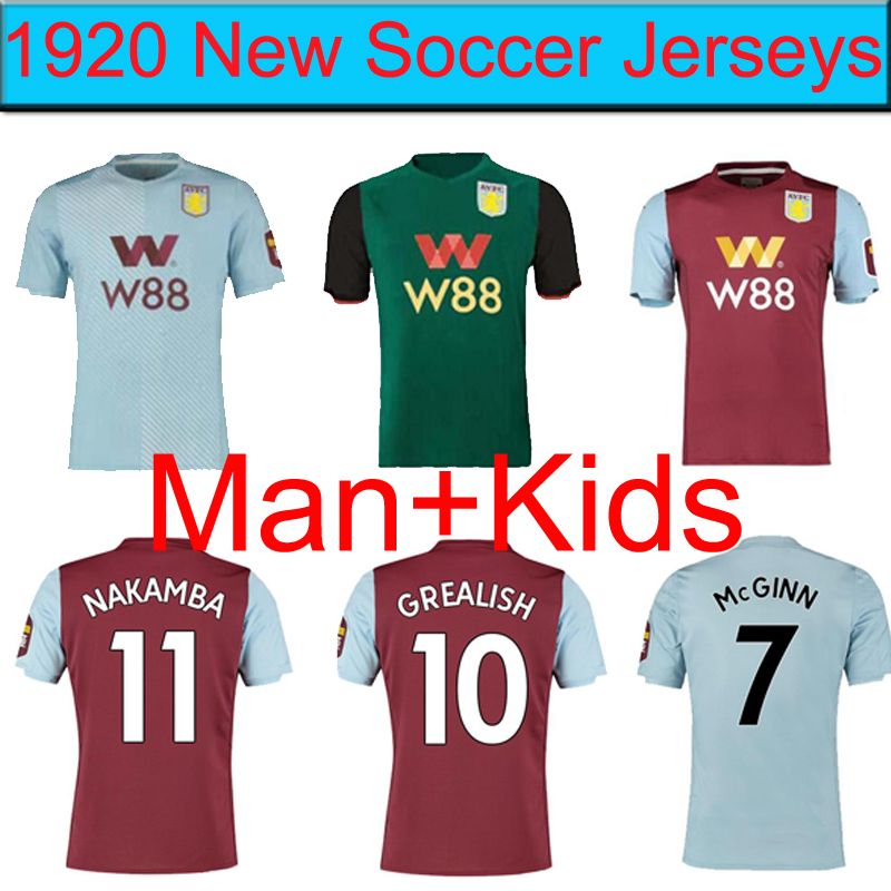 2021 19 20 Aston Villa Wesley Home Red Soccer Jersey 2020 Away Wesley Grealish Mcginn Hutton El Soccer Shirt Kodjia Kids Football Uniform From Hiiren 13 48 Dhgate Com