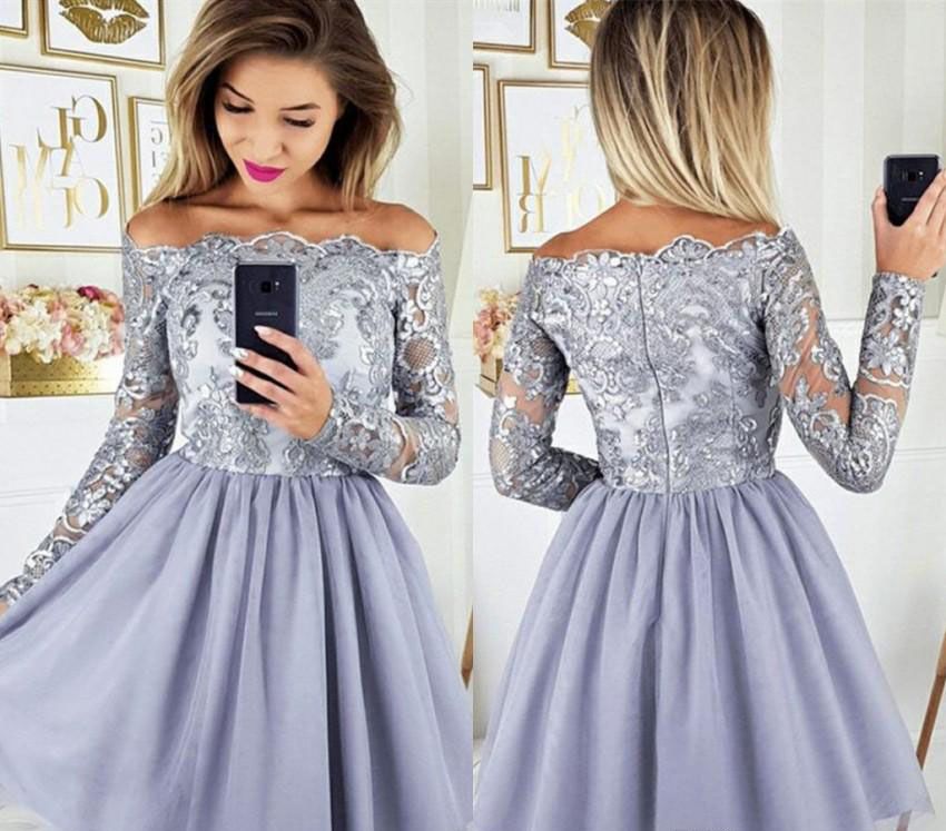 plus size long sleeve homecoming dresses