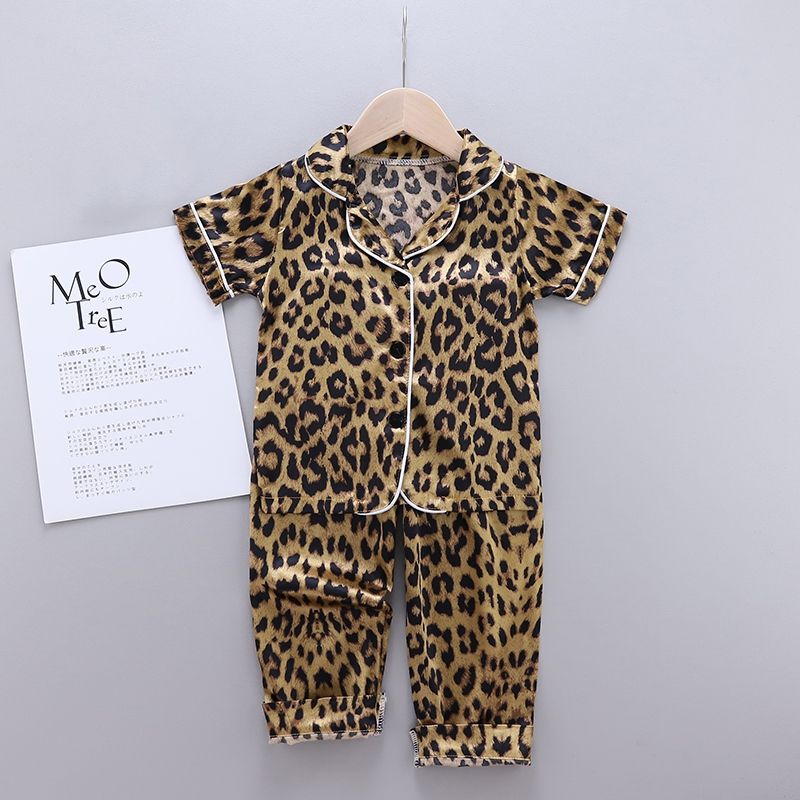 leopard print baby pajamas