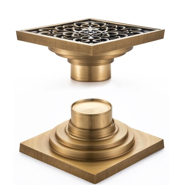 2019 Floor Drain Brass Bathroom Tile Insert Floor Drainer With Removable Strainer Cover Anti Clogging For Kitchen Washroom Garage And Basement From
