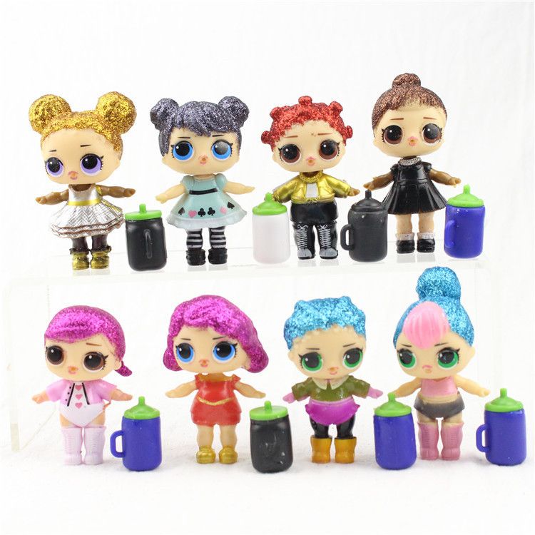 lol doll with purple glitter hair