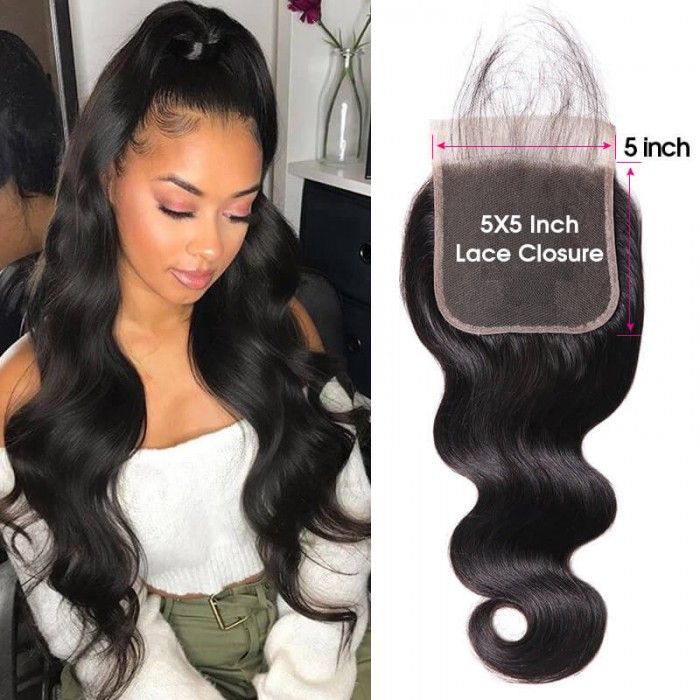 2020 Body Wave Hair 5x5 Closure Free Part With Baby Hair Medium Brown Swiss Lace Full Lace Blonde From Dh15817232140 75 38 Dhgate Com