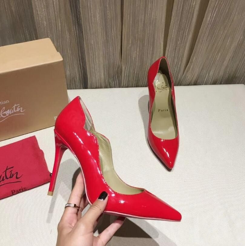 Melhor E Mais Barato Perucas sintéticas Calcanhar Altura 10CM Christian  Louboutin Luxo CL New Xxlysl Imprimir A Parte Inferior Vermelha De Vestido  Sole Shoes Com Womens Sapatos De Salto Alto De Casamento