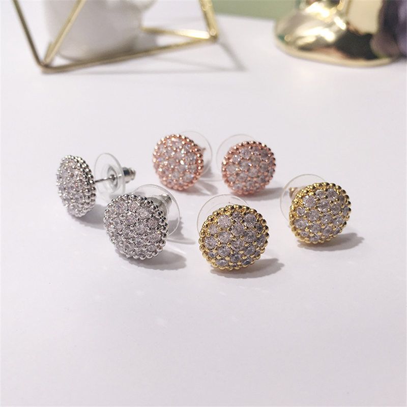 rose gold silver earrings
