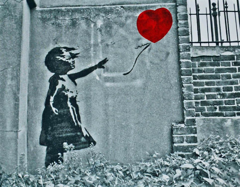 Handmade Canvas Art Print *Various Sizes* BANKSY BALLOON GIRL CANVAS WALL ART