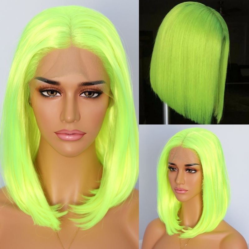 short neon wigs