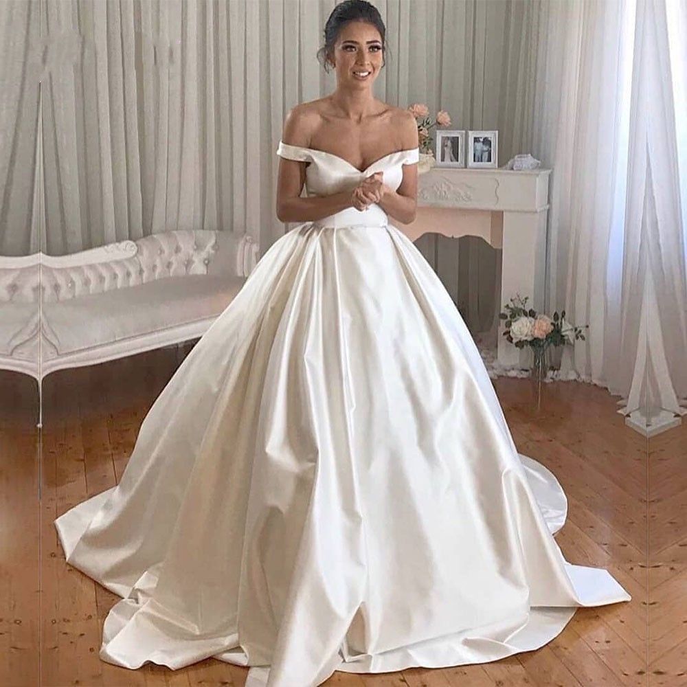 simple ball gown wedding dress