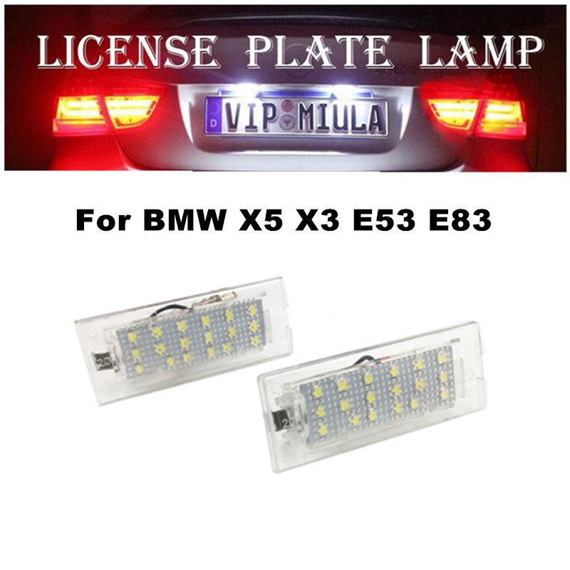 Lámpara de placa para X5 X3 E53 2003 2006 6000K 18SMD 12V PARA