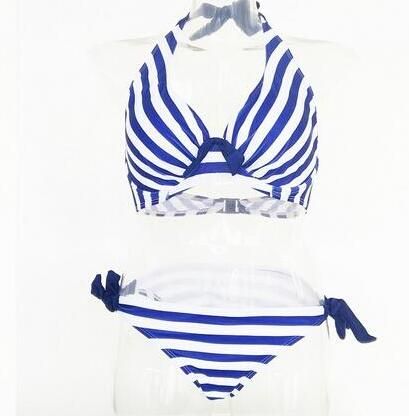 royal blue push up bikini
