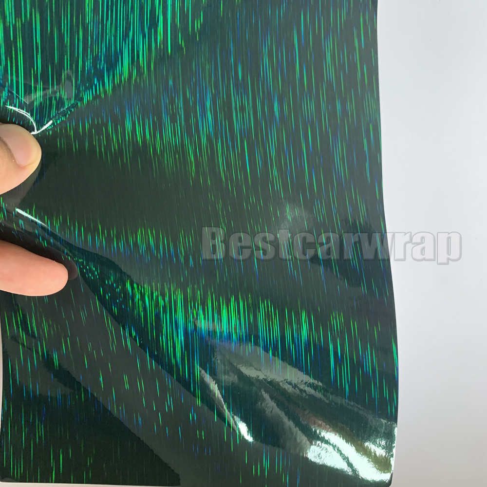2021 Green Neo Holographic Vinyl Wrap Stickers For Car Wrap With Air