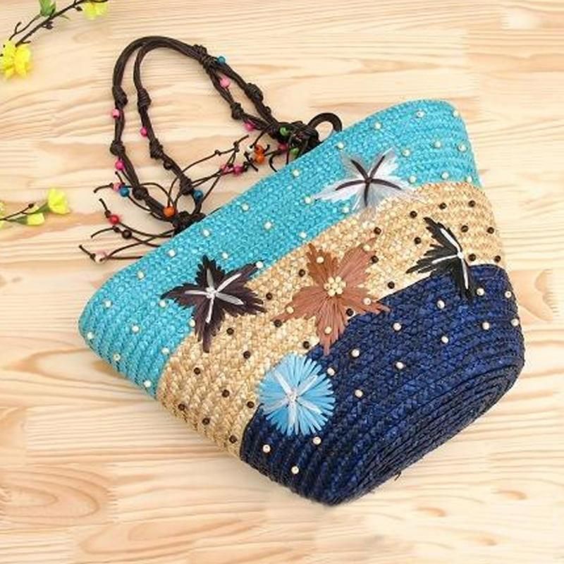 Bolso De Mano Hecho A Mano Del Mar De La Playa Del Verano De Bolso De Mano Hecho A Mano Del Mar De La Playa Del Verano De
