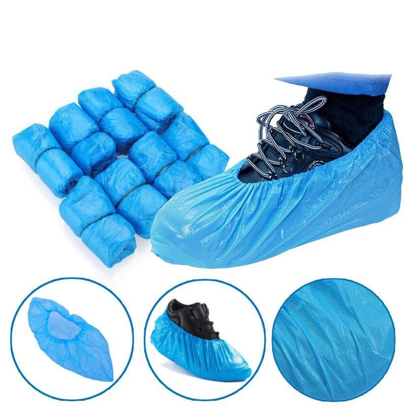 2020 Plastic Waterproof Disposable Shoe Covers Rain Day Carpet Floor