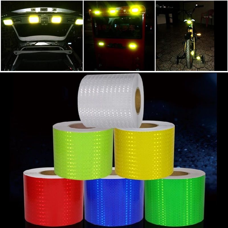 15CM*3M Super Reflective Car Decoratiive Sticker PVC Reflective Self ...