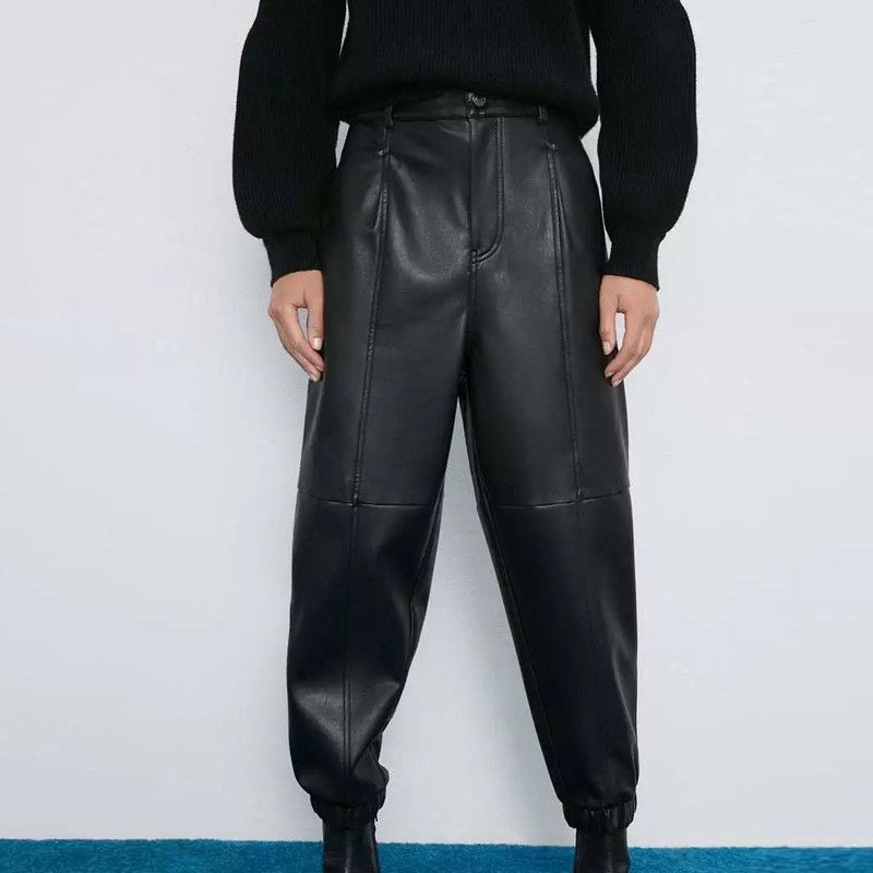 leather harem pants womens