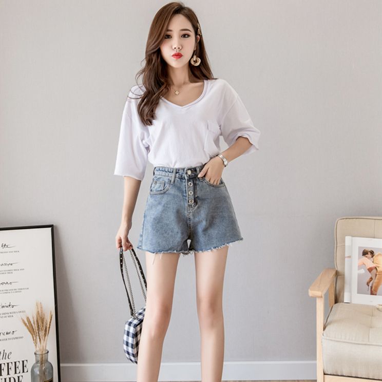 baggy denim shorts women