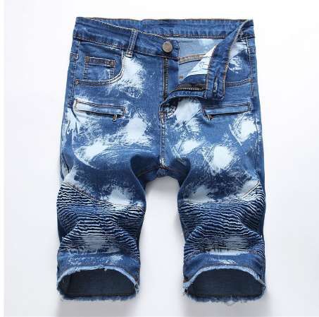 biker jean shorts
