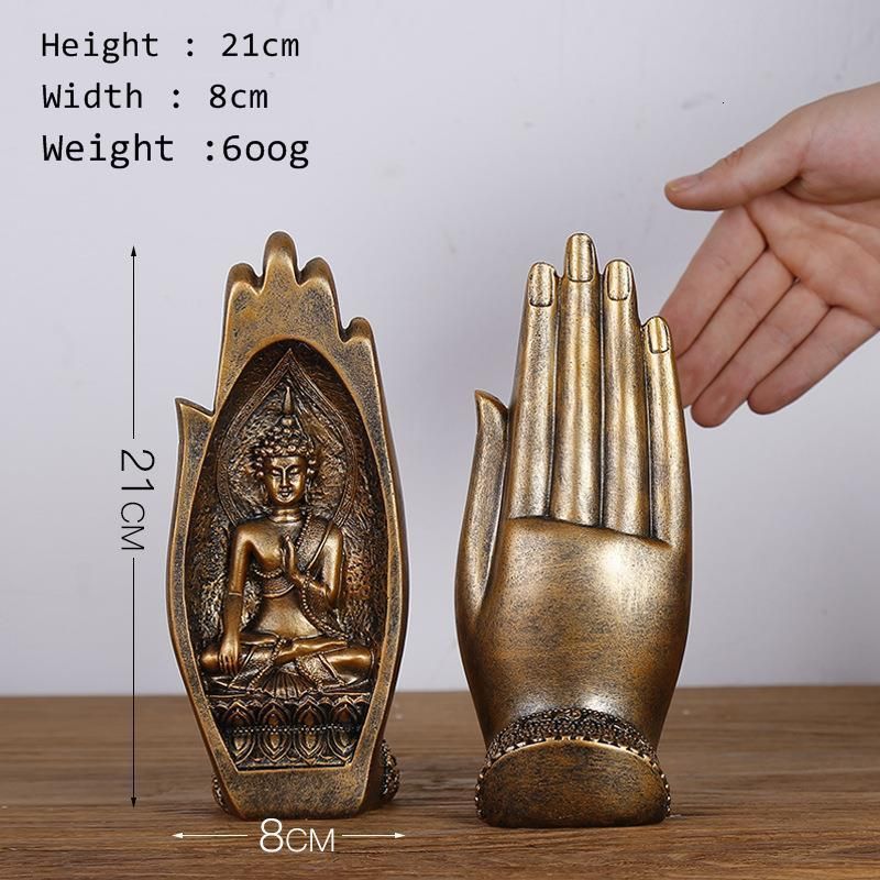 2020 Buddha Statue Home Decor Decoration Accessories Hands Sculptures Buda Estatua Monk Figurine Boeddha Tiki Escultura Ganesha From Fugao001 26 44 Dhgate Com