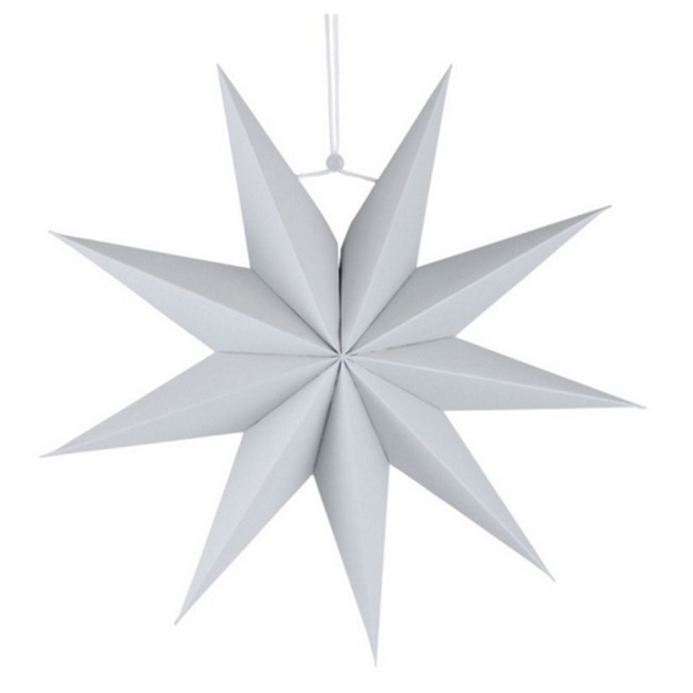 Origami Stella Di Natale 3d.Acquista Creative 3d A Nove Punte Stella Di Carta Hanging Ombra Ornamento Pieghevole Luce Di Natale Delicata Decorazione Domestica Grey Colorato A 21 31 Dal Hibooth Dhgate Com