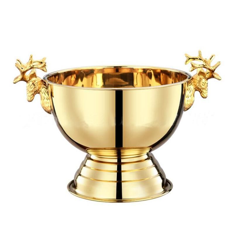 gold champagne ice bucket