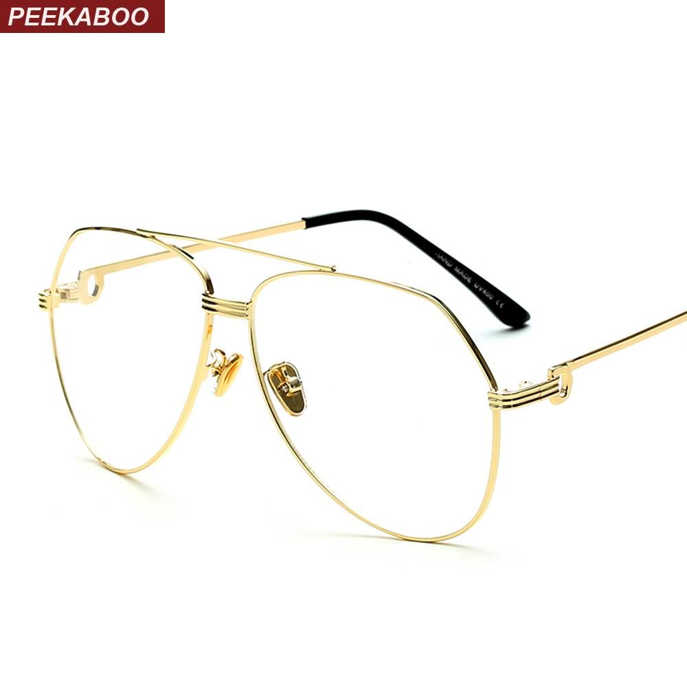 Peekaboo Monturas De Gafas Para Hombres, Diseñador De Marca, Lentes Transparentes Planas Alta Calidad Para Hombres, Monturas De Gafas Para Mujeres De 16,83 € | DHgate