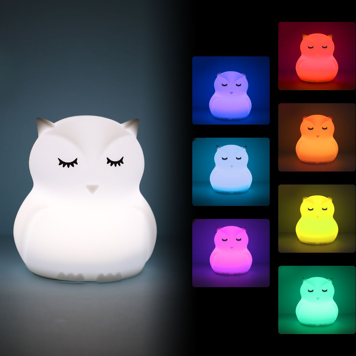 silicone animal night light