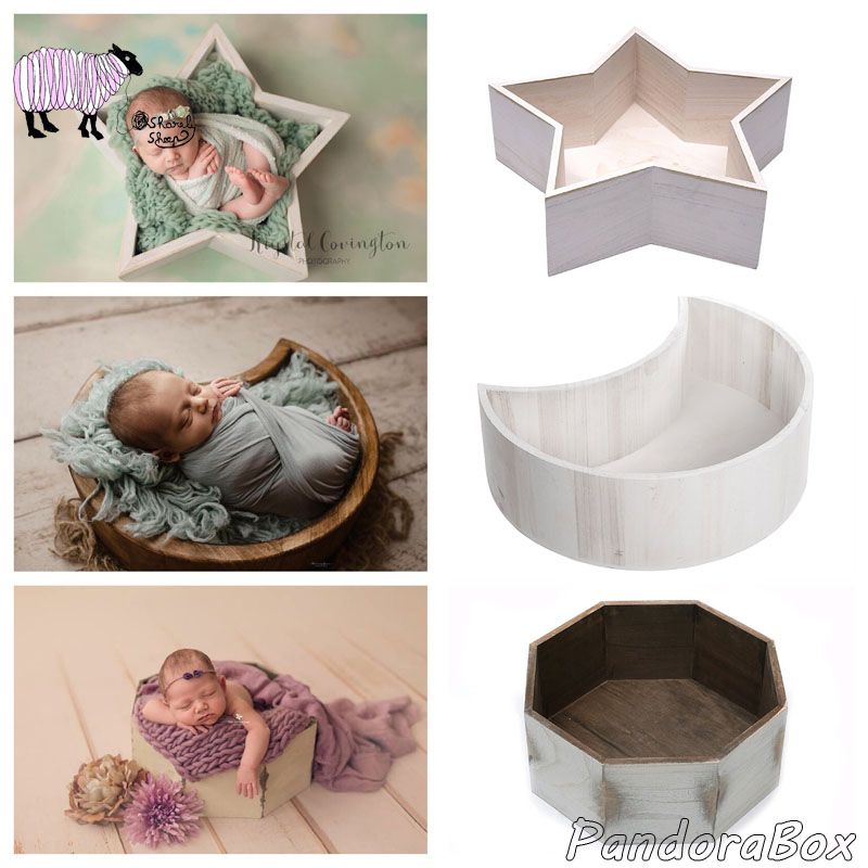 wooden baby basket