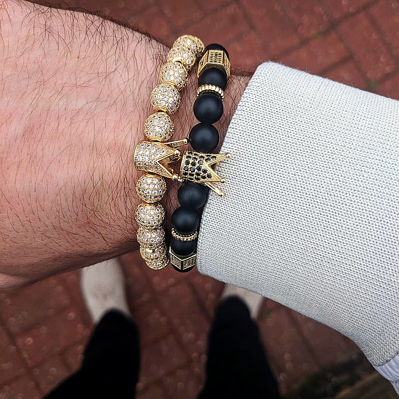 Pulsera De La Corona De La Moda De Los Hombres De La Canción Pulsera De La Corona De La Moda De Los Hombres De La Canción
