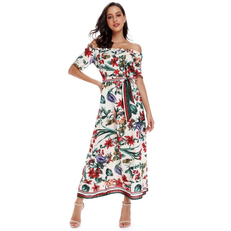 printed swing dress