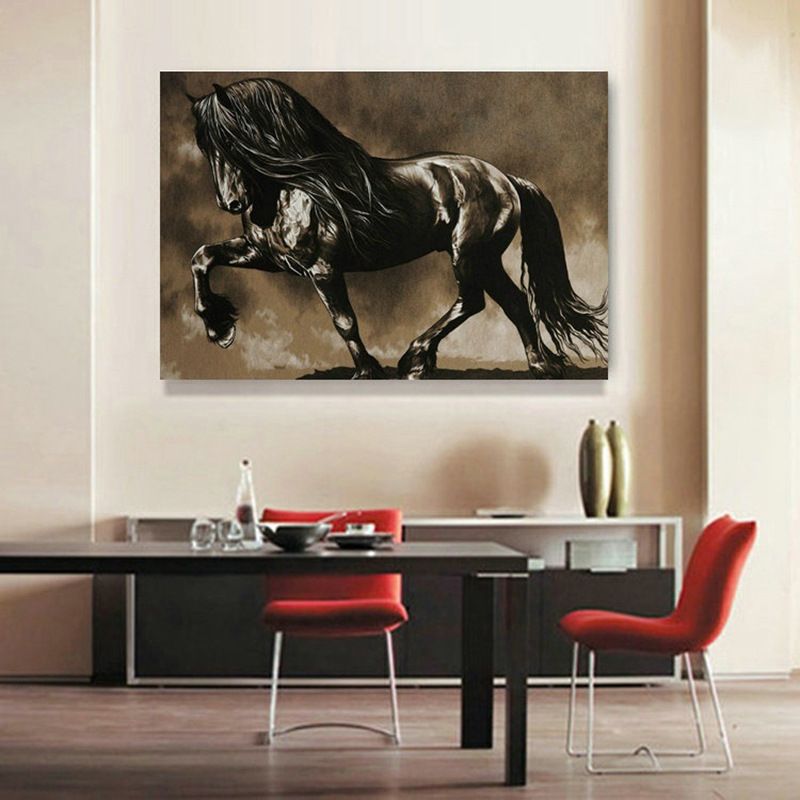 The Running Horse Canvas Art Animal Wall Art Poster Pictures Home Decor Wall