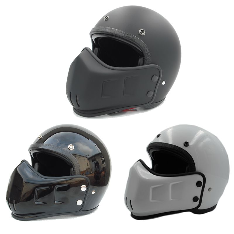 Acquistare Casco Moto Vintage FPR Open Face Con Mascherina Dirt Bike Cafe  Racer Casco Custom Cruiser Motocross Da Cross Economico | Consegna Veloce E  Qualità | It.Dhgate