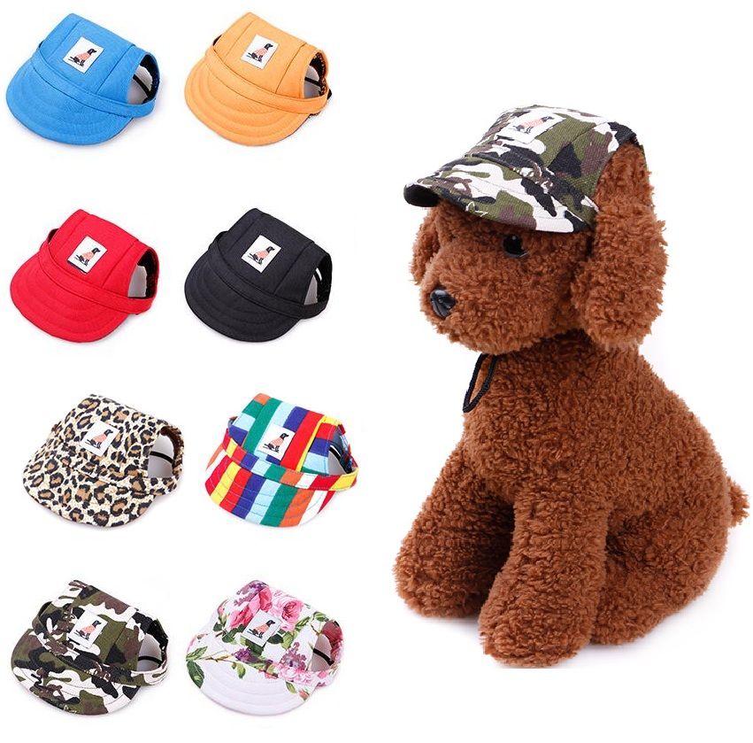 2020 Summer Pet Dog Cap 8 Styles Cute Print Cap Baseball Hat Small Dog