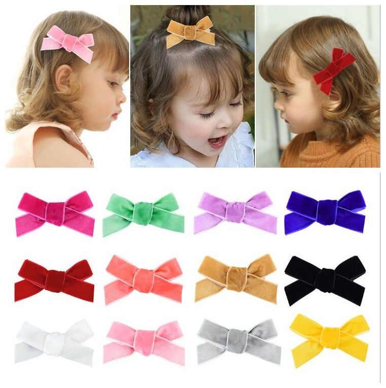 20pcs Kids Children Baby Girls Bowknot Hairpin Hair Bow Clips Barrette Boutique