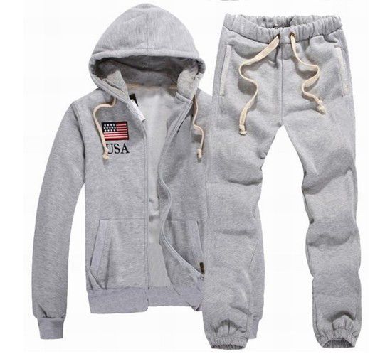 all white polo jogging suit