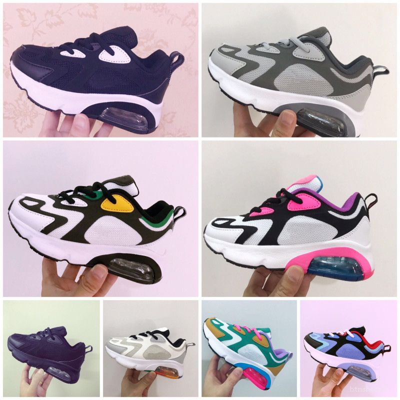 Compra Nike Air Max 200 Brillo Del Amortiguador Niños Runing Calzado Chicos  Corredor Niños Blanco Negro Al Aire Libre Niño Atlético Niños Niñas  Infantiles De Aire Zapatillas De Deporte Barato | Entrega