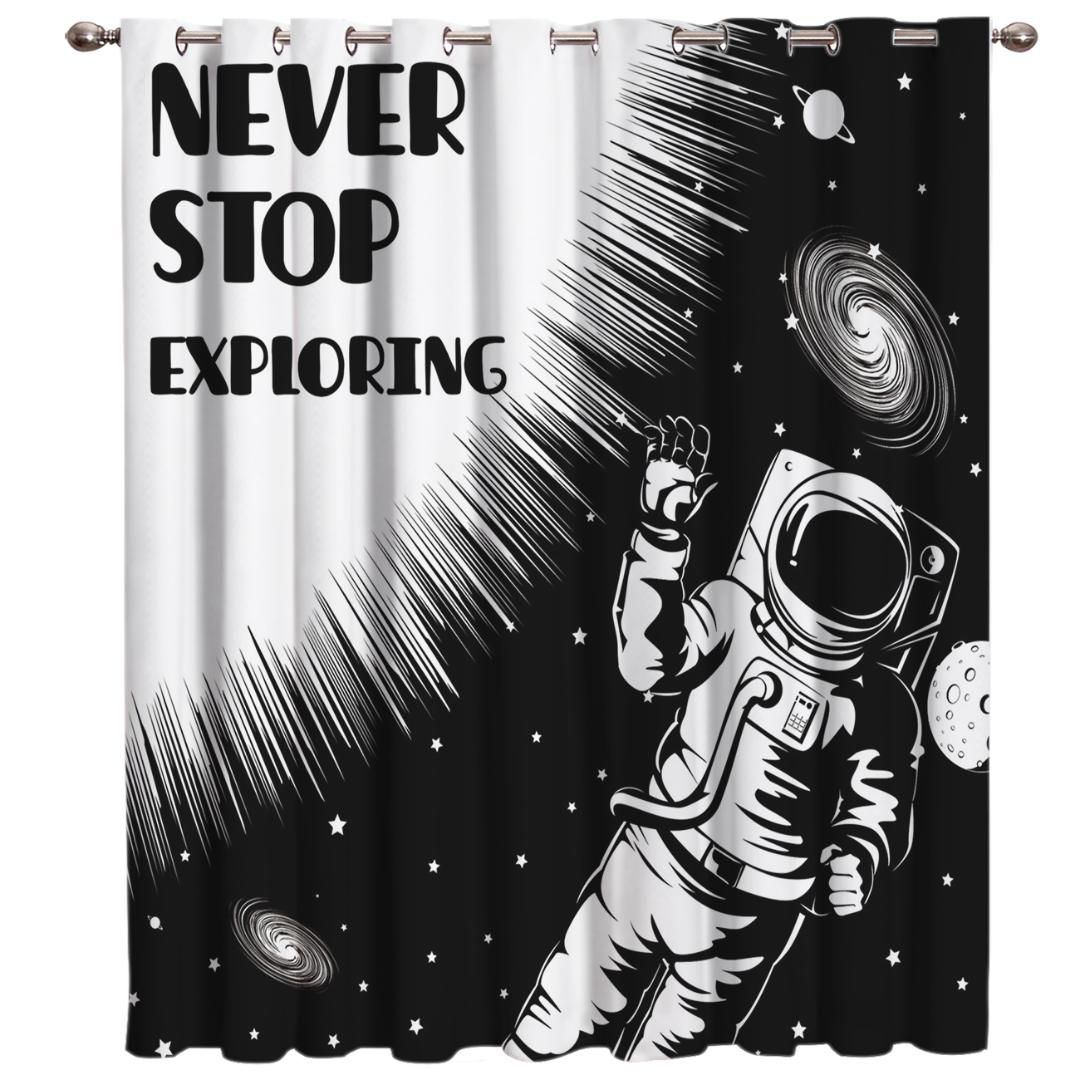 2019 Astronaut Black Eye Space Exploration Window Treatments