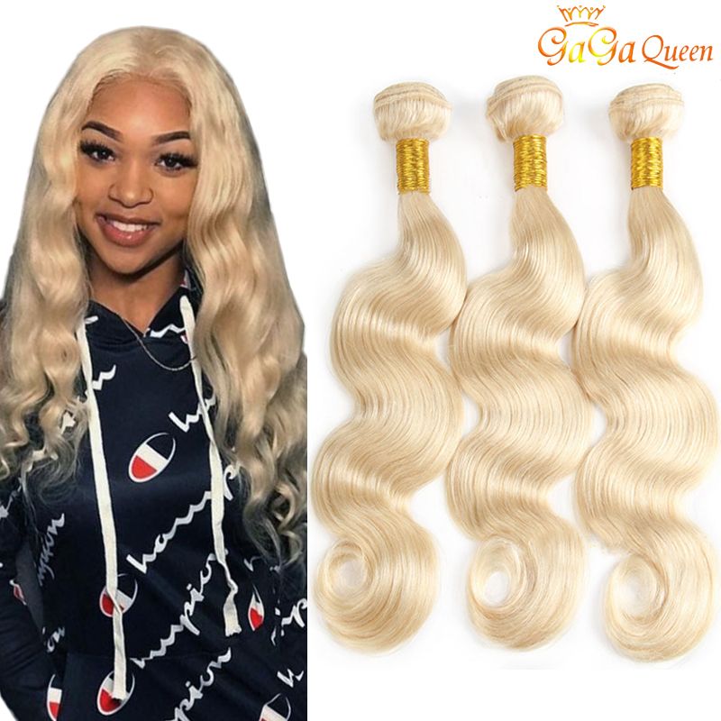 Gaga Queen Brazilian Blonde Hair Weave Bundles Brazilian Body Wave