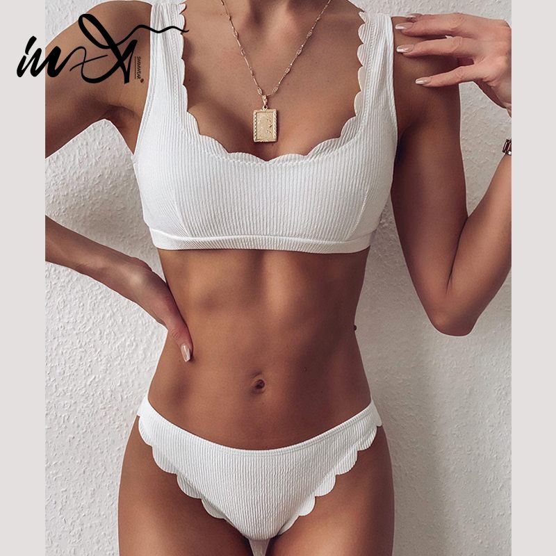 cheap white bikini set