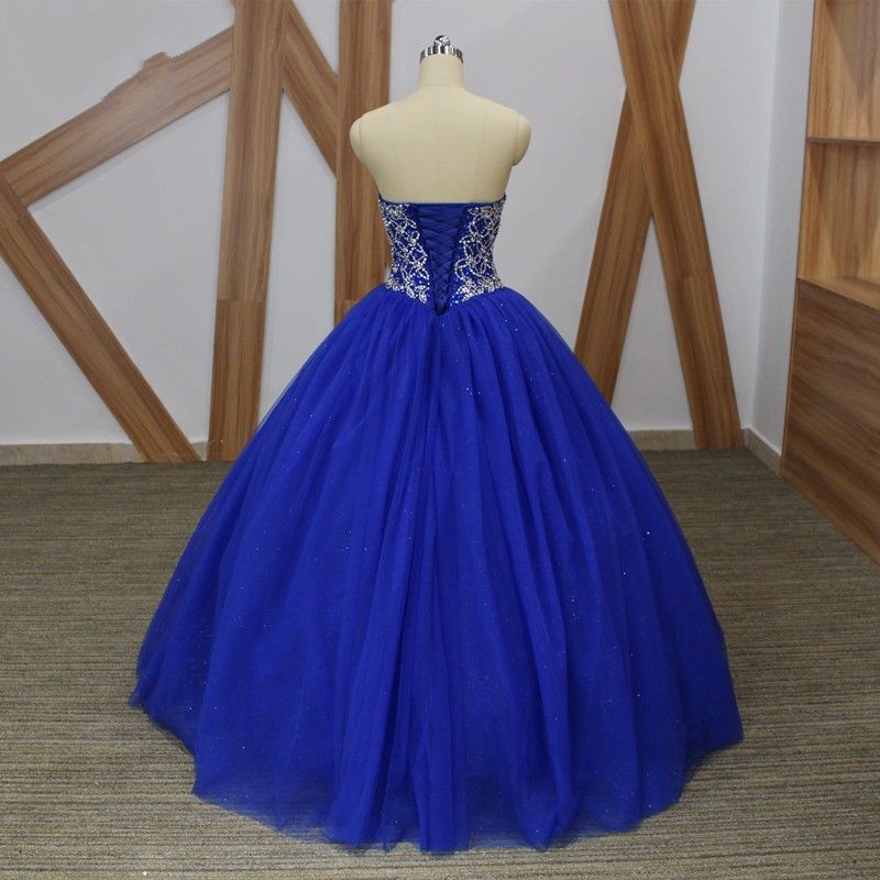 vestidos de 15 años royal blue