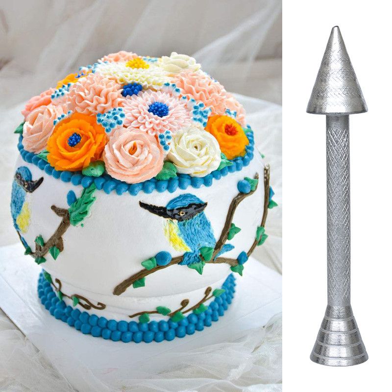 Roses Flower Holder Decoration Pastry Sticks Baking Cone Piping Cake Cream TLO