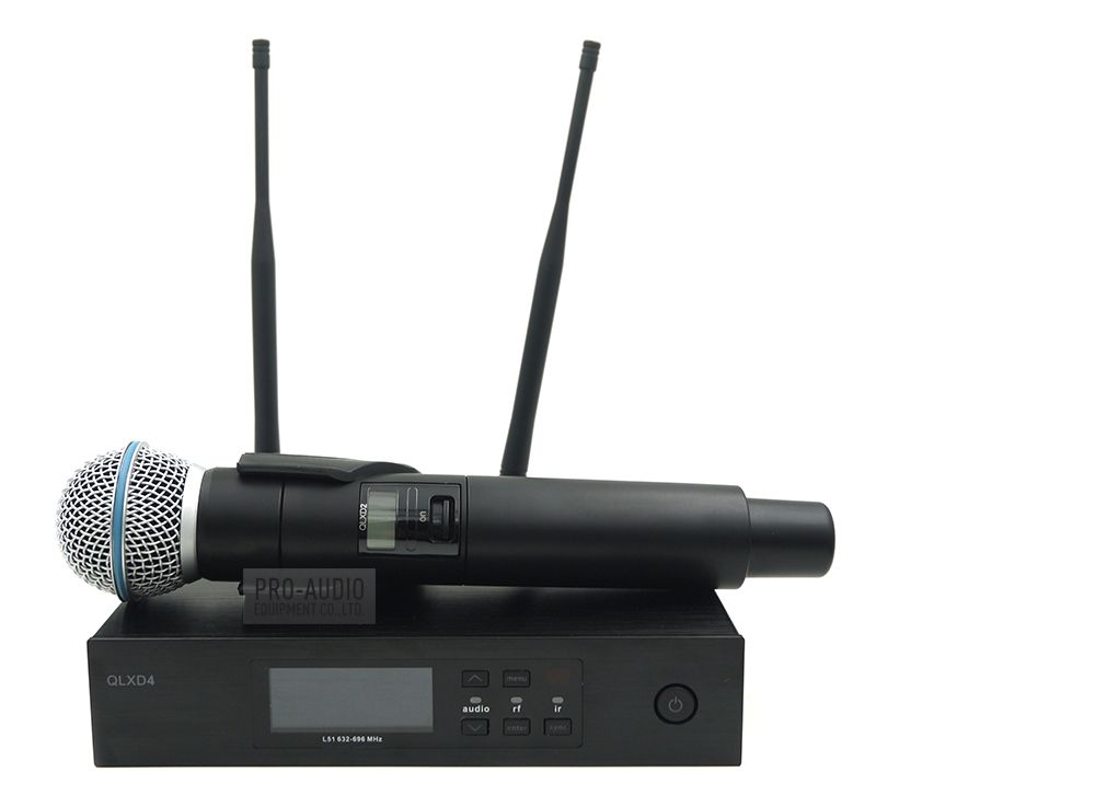 QLXD4 UHF Professional Wireless Microphone System With BETA58A QLX