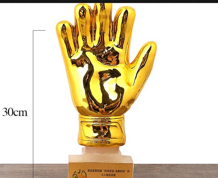 Resin Century Goalkeeper Glove Football Trophies Awards 3 sizes FREE Engraivng 