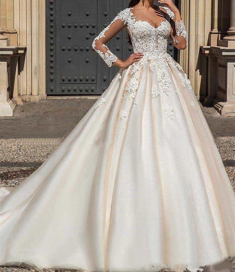 Color marfil vestido de boda Clearance