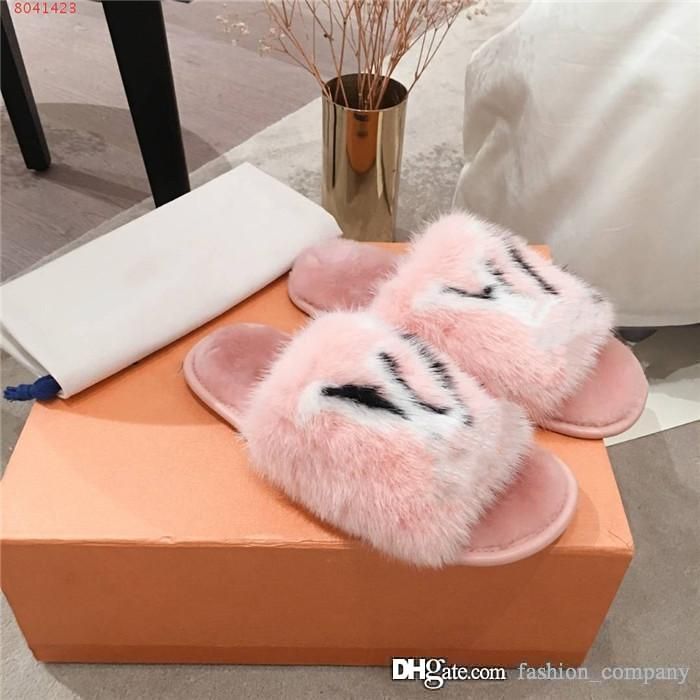 mink fur shoes