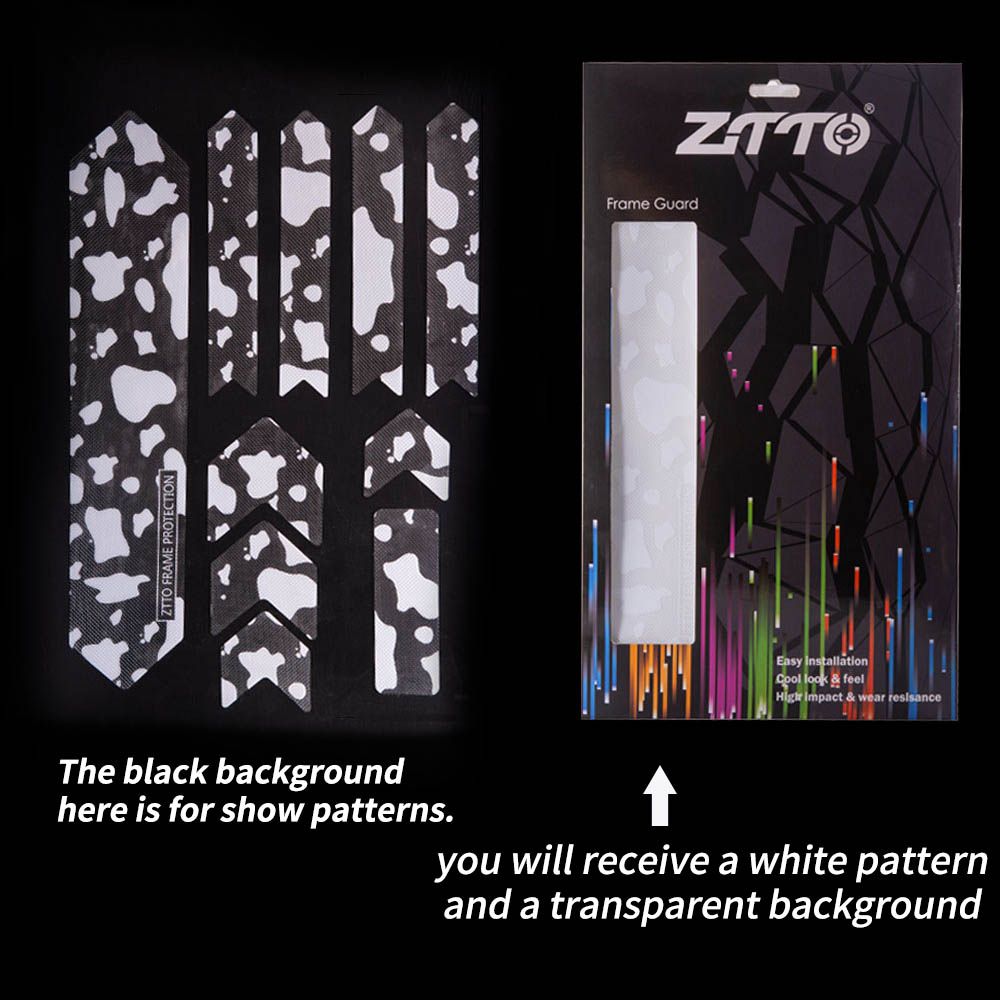 ZTTO Bicycle 3D Scratch-Resistant Stickers Sticker Frame Protector Frame Cover