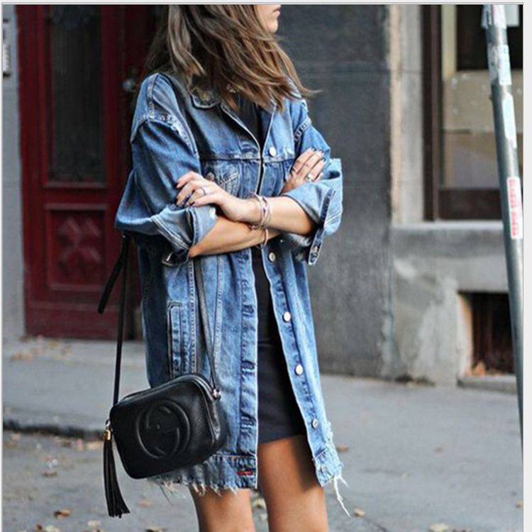 oversized jean jacket women