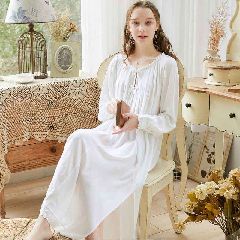 cotton nightdress long sleeve