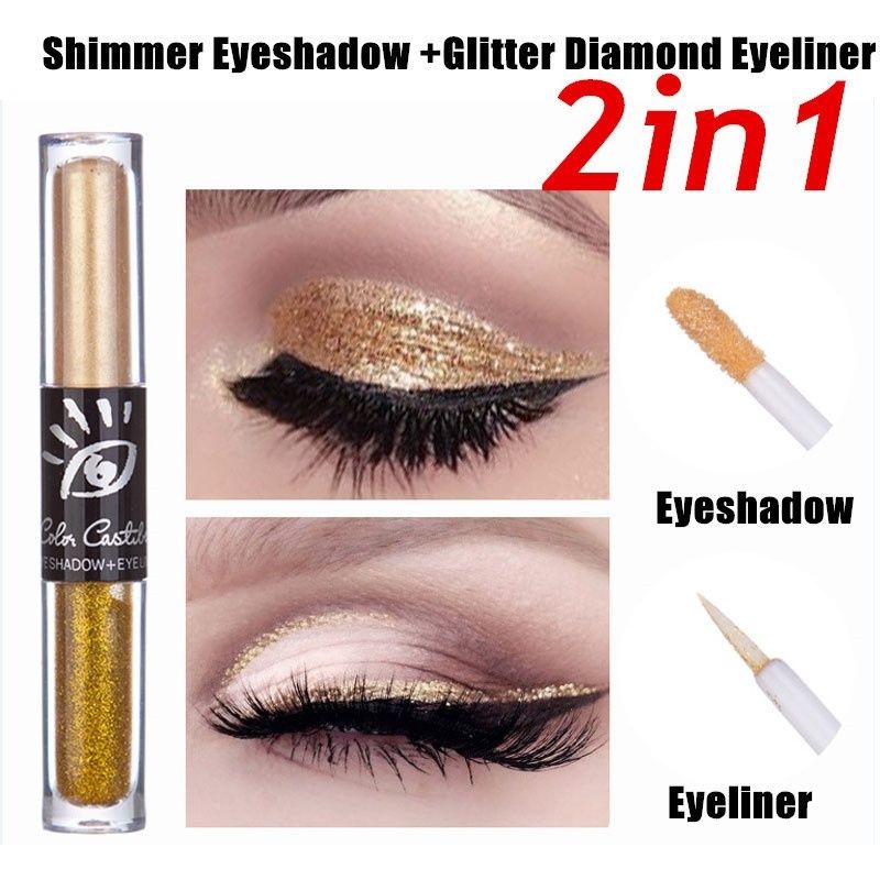 glitter eyeshadow white