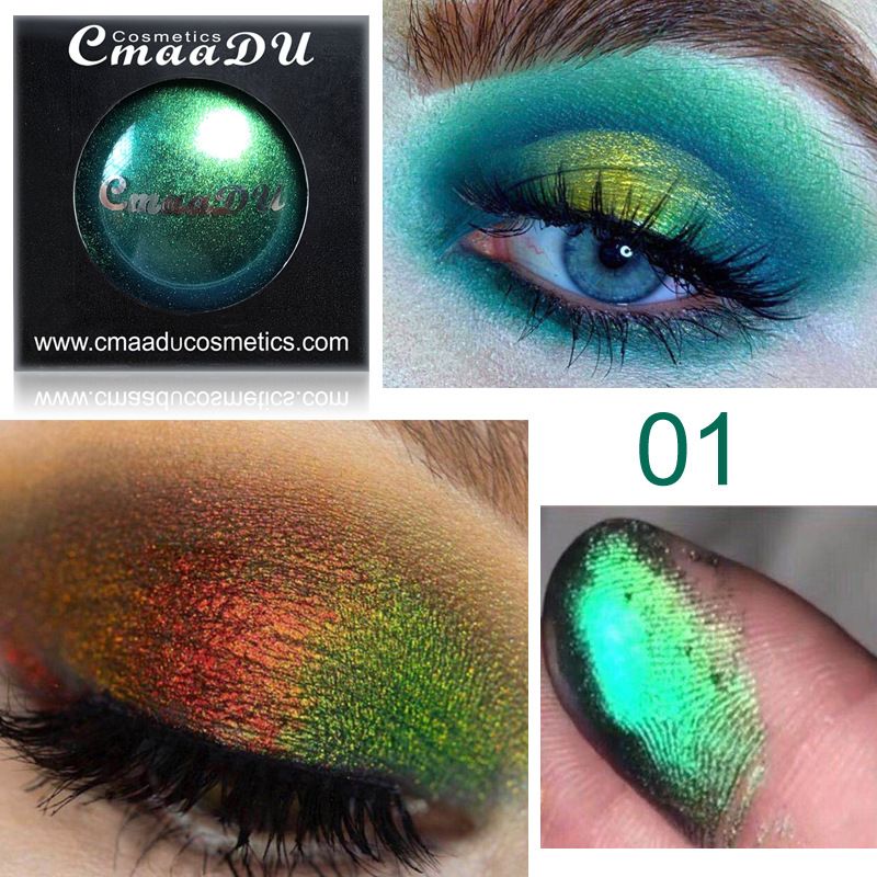 green glitter eyeshadow