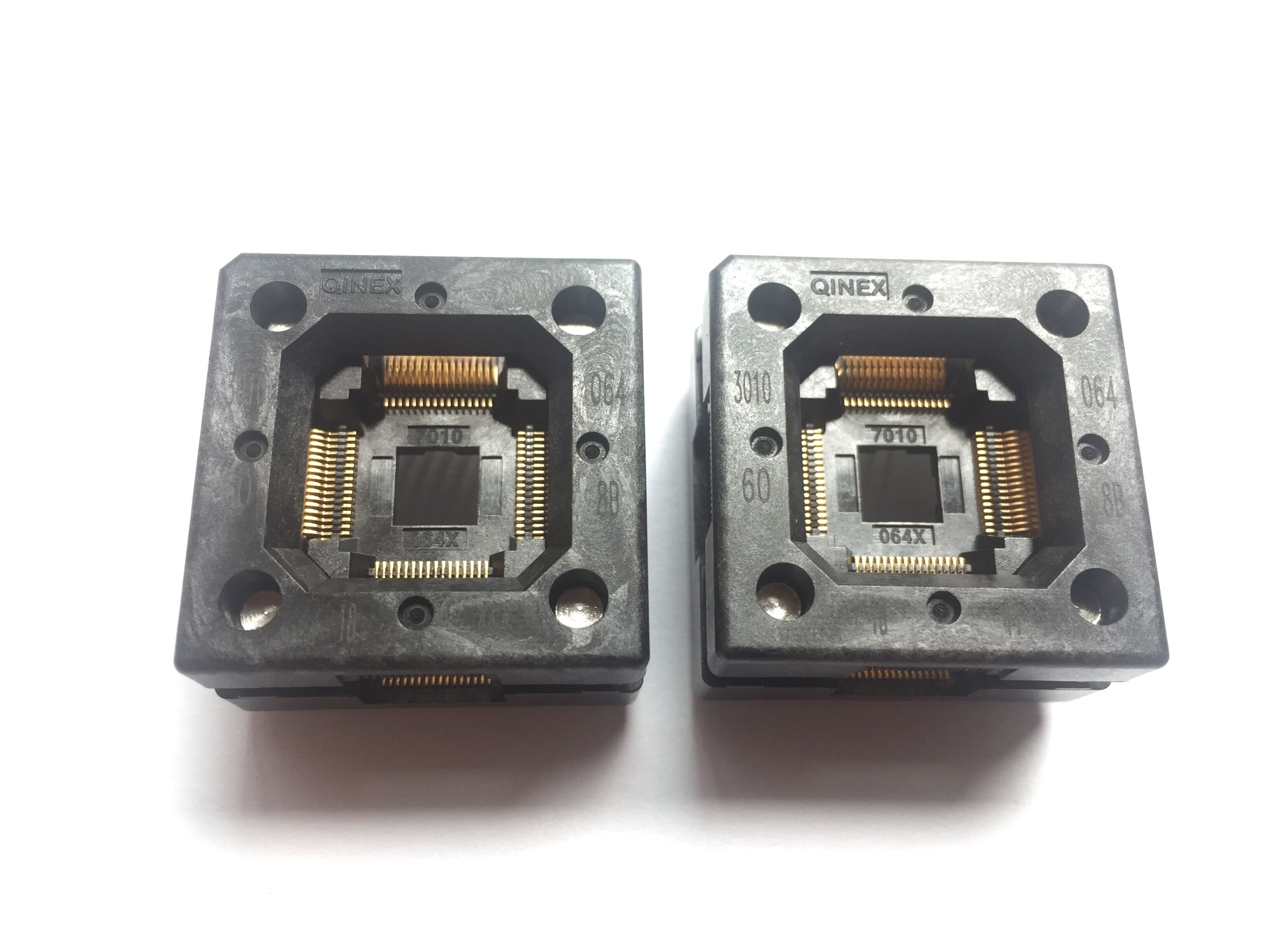 2020 3010 064 6 08 QINEX Wells Cti IC Test Socket QFP64P 0.5mm Pitch IC ...