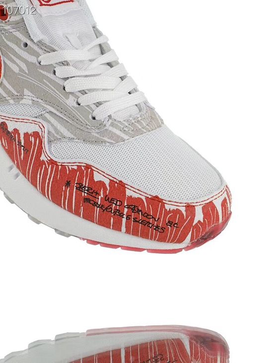 air max 1 blancas y rojas